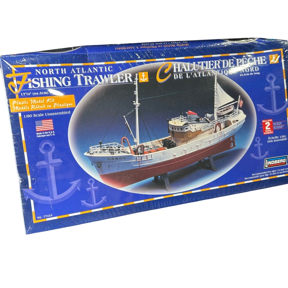 Lindberg North Atlantic Fishing Trawler 1/90 Factory Sealed‎ Plastic Model Kit